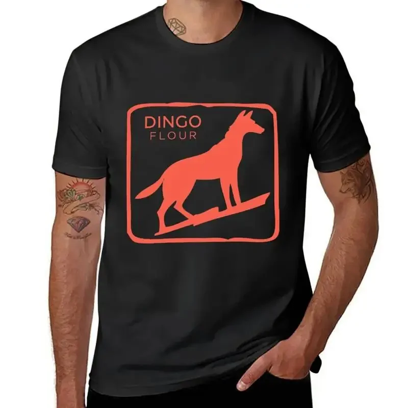 Dingo Flour T Shirt Summer Top For A Boy Plus Sizes Blouse Mens Clothing