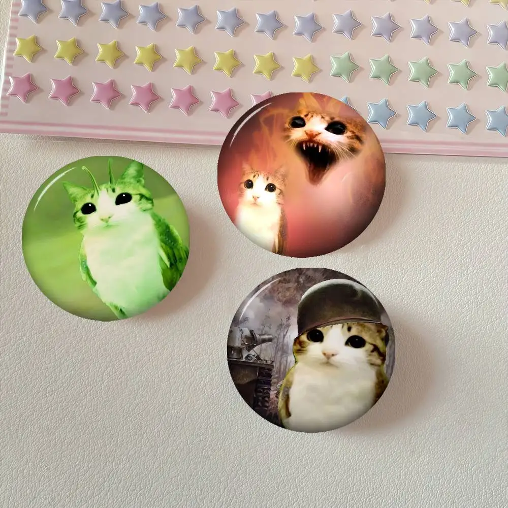 Cute Meowl Meme Kawaii   Anime Brooches Cute Cartoon Badge Jacket Jeans Lapel Pin Gift Accessorie