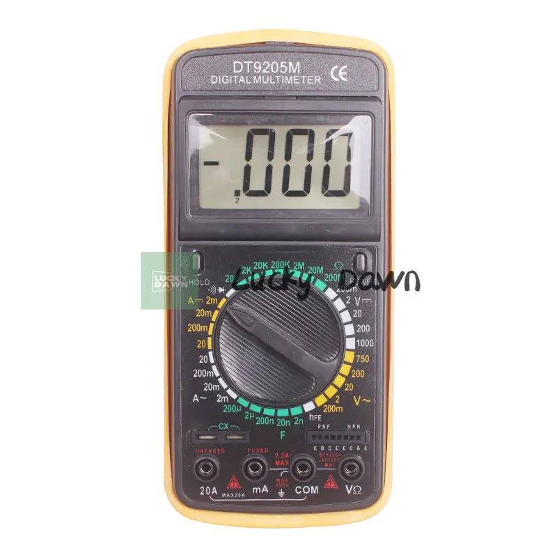 

Portable and lightweight full protection DT9205M 9208A digital multimeter
