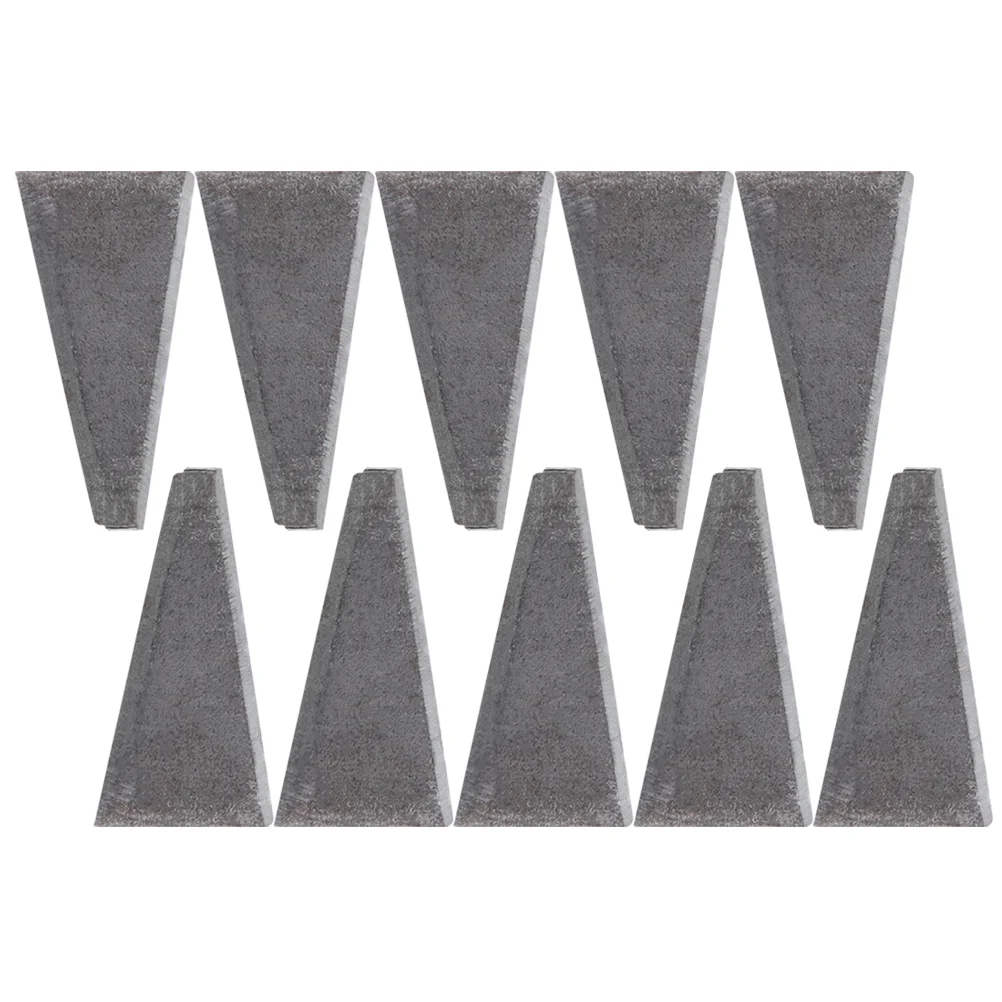 

10 Pcs Triangle Wedge Axe for Home Sturdy Handle Fixing Accessory High-carbon Steel Durable Wooden Wedges