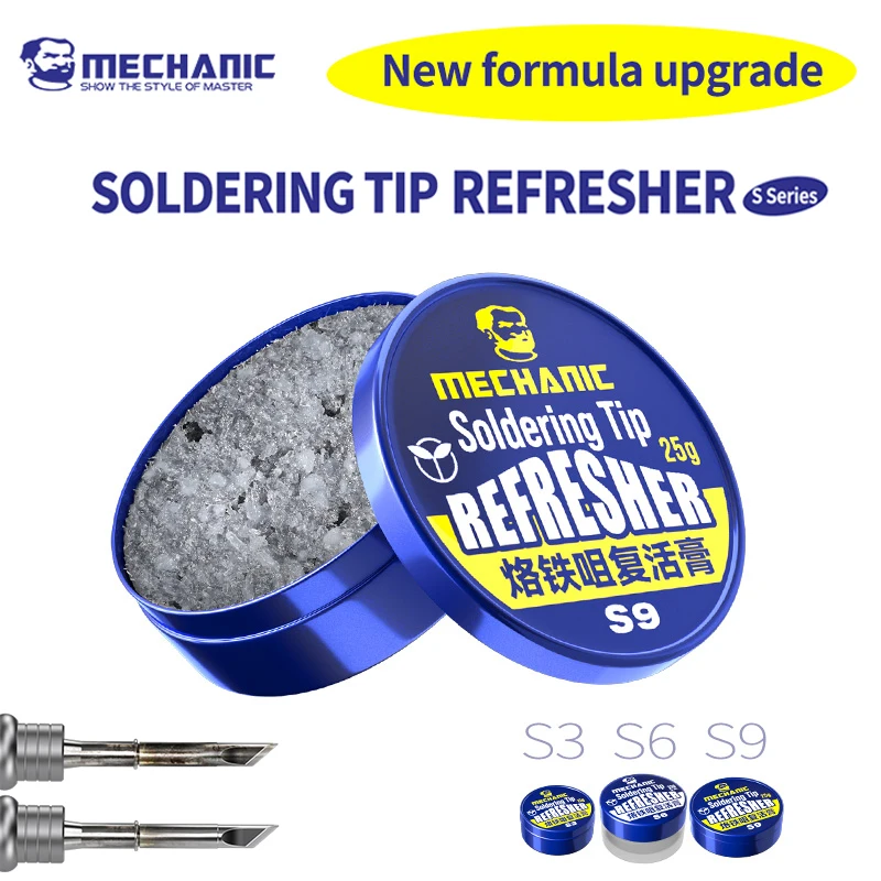 

MECHANIC S3/S6/S9 Lead-Free Soldering Iron Tip Refresher Clean Paste for Oxide Solder Tip Head Resurrection