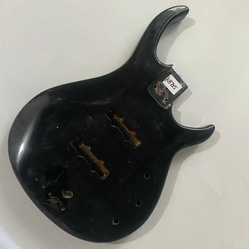 

KB785 Black Color Solid Wood Jazz Electric Bass Unfinished JB Bass Body for DIY Surface Damages And Dirty DIY Bass Part