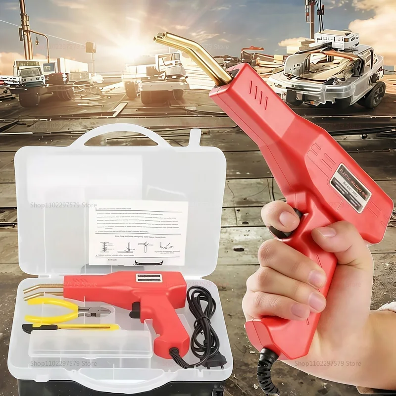 ماكينة لحام البلاستيك سيارة الوفير لحام بندقية 4 أنواع ستابلز لإصلاح المصد/منتج البلاستيك