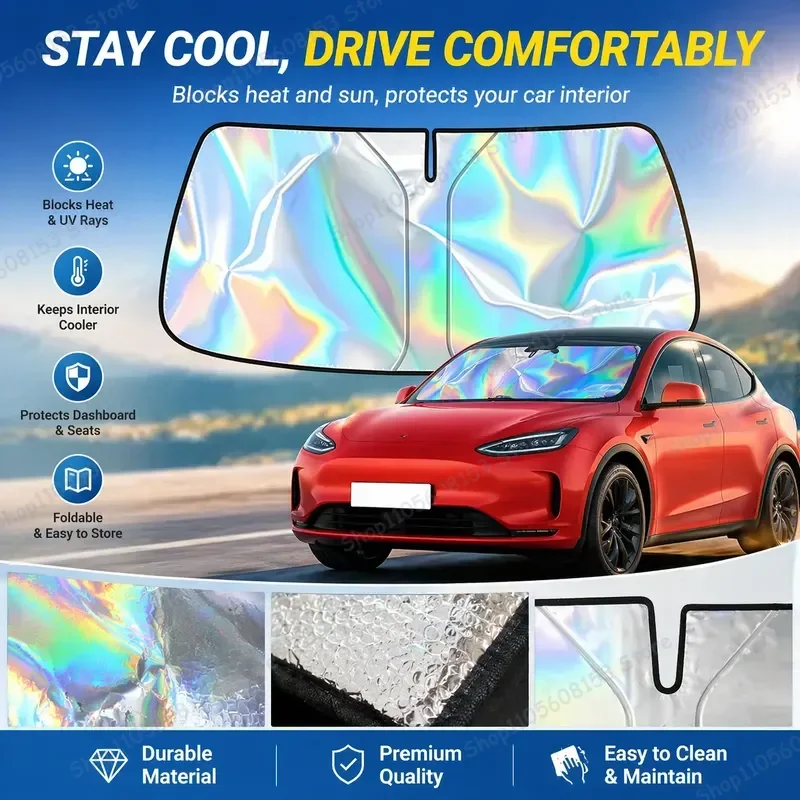

For AITO M5 2022 2023 2024 2025 2026 Foldable Windshield Sun Shade UV Protection Reflective Car Interior Accessory Heat