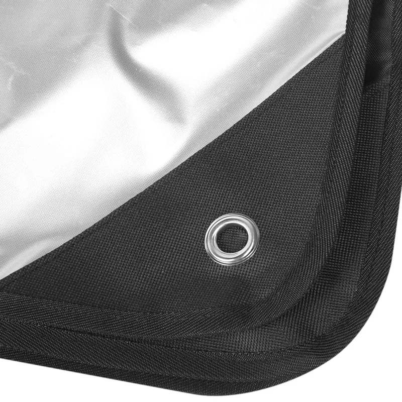 AA79 New Drum Set Cover - Premium Black Waterproof 420D Oxford Fabric With Silver Coating - Anti UV-Rays Protects From The Sun