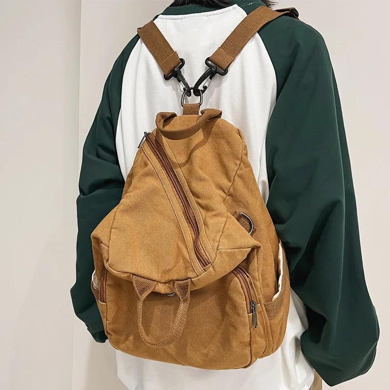 

Женская холщовая президентская корейская студенческая сумка Harajuku Ulzzang, винтажная лесная система, двойная сумка на плечо, пригородная Sle