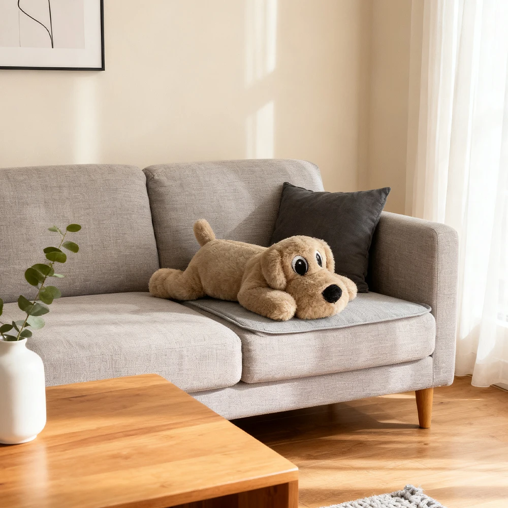 Interactive Bite Resistant Plush Dog Toy, Realistic Companion Pet Toy, Soft Comfortable Stuffed Toy for Small Medium Large Dogs view 3