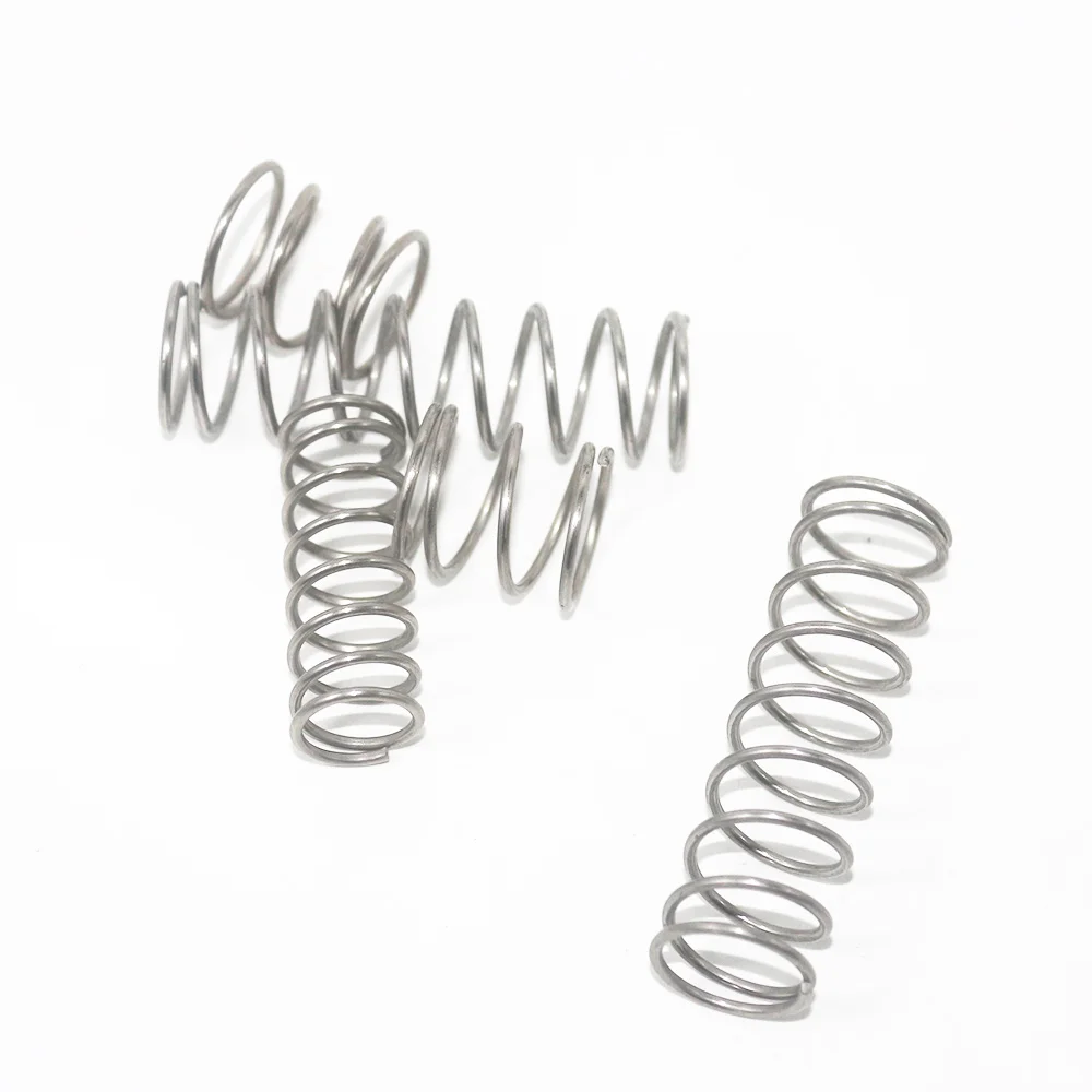 10Pcs 304 스테인레스 스틸 압축 스프링 리턴 스프링 스틸 와이어 직경 1.6mm 외경 9 ~ 25mm 길이 15mm ~ 100mm