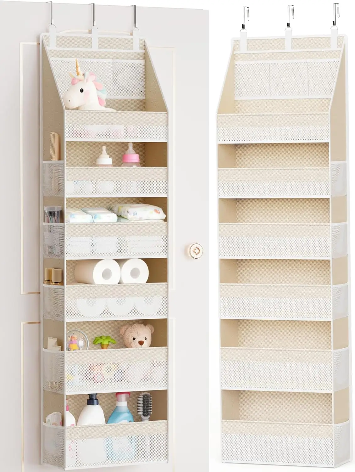 

Wall Hanging Storage Organizer Shelf Large Capacity Kitchen Organizers Multifunction Storage Shelf for Kitchen & Baby Essentials