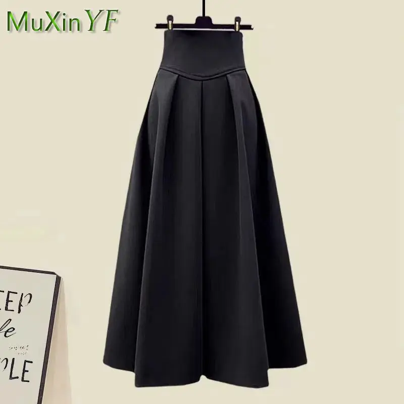 2024 Spring Autumn New in Matching Sets Women\'s Fashion Slim Bow Sweater+High Waist Skirt Two-piece Set Korean Chic Dress Suit