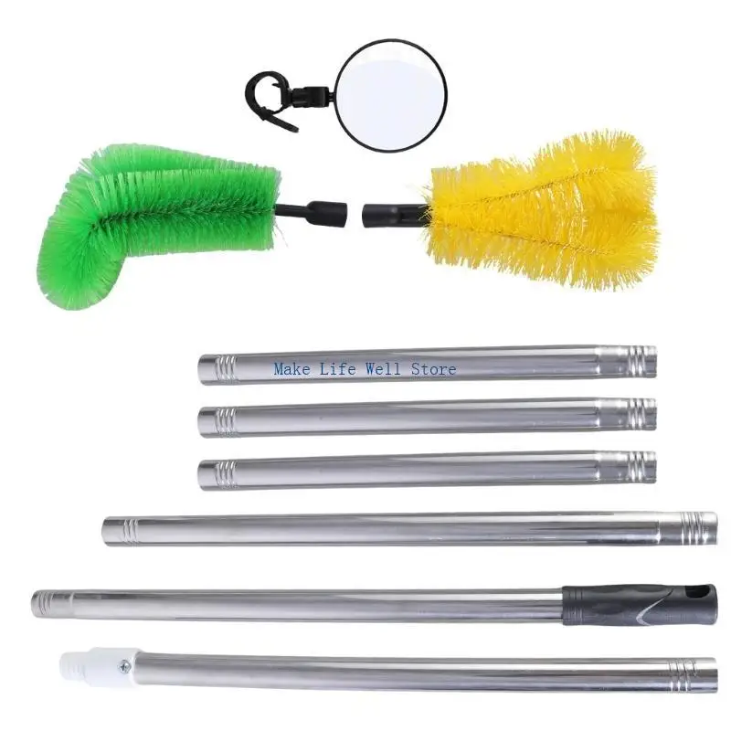  Gutter Cleaning Brush Extendable Duster Debris Leaves Branches Remover Home Cleaning Tool Telescopic Gutter Cleaner