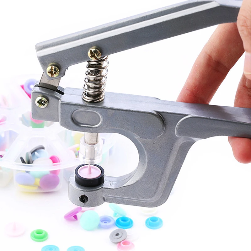 T3/T5/T8 Plastic Snap Button Installation Tool Set Resin Snap Button Hand Press Button Machine Button Manual Pliers