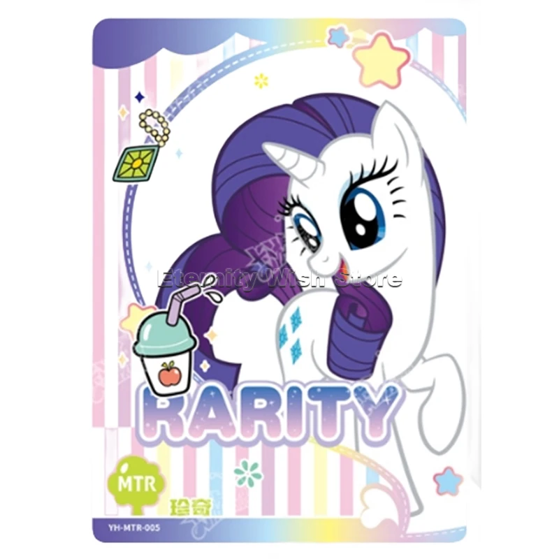 Original KAYOU My Little Pony Cards MTR Series Anime Characters Cute Collection Card Flash Cards Children's Toys Birthday Gift