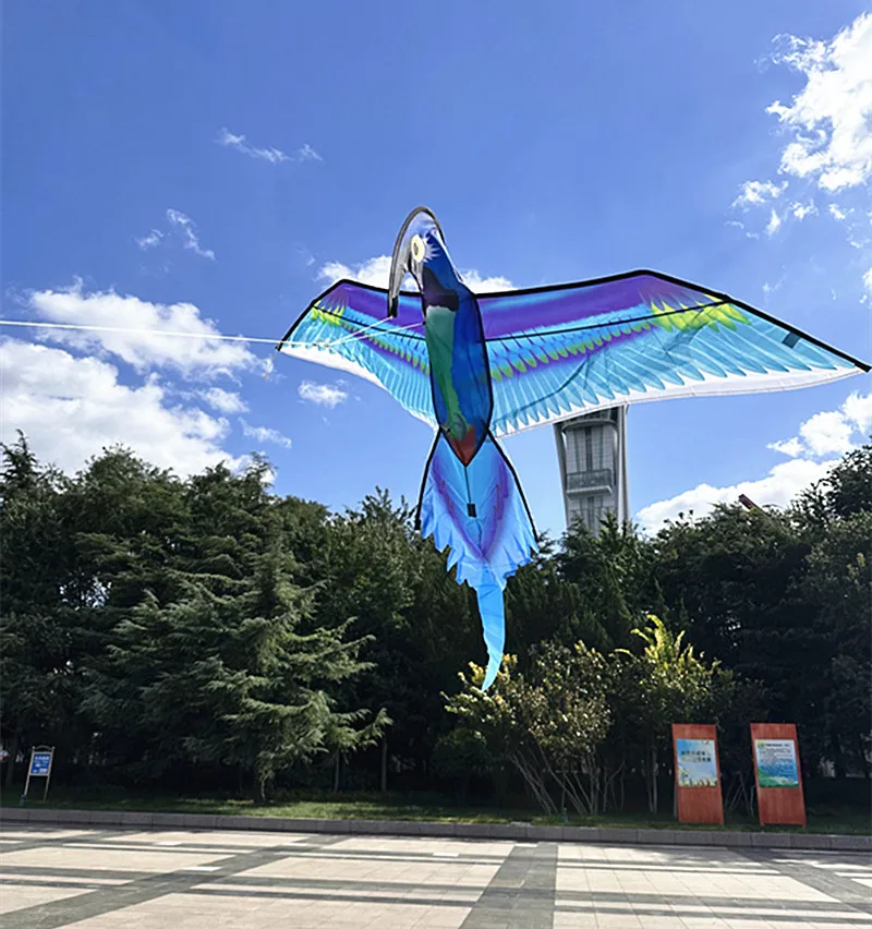 free shipping blue hummingbird kite cerf volant enfants cometas de viento gigante giant kite cerf volant adulte glowing toys fun