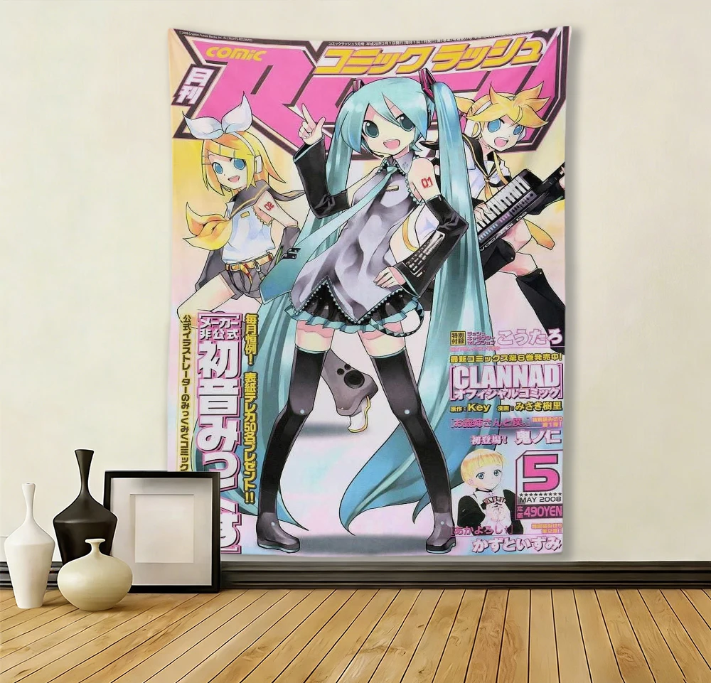 tapecaria-de-anime-hatsune-miku-vocaloid-com-estampa-de-kagamine-rin-e-len-decoracao-de-quarto-com-fundo-de-manga-japones-retro