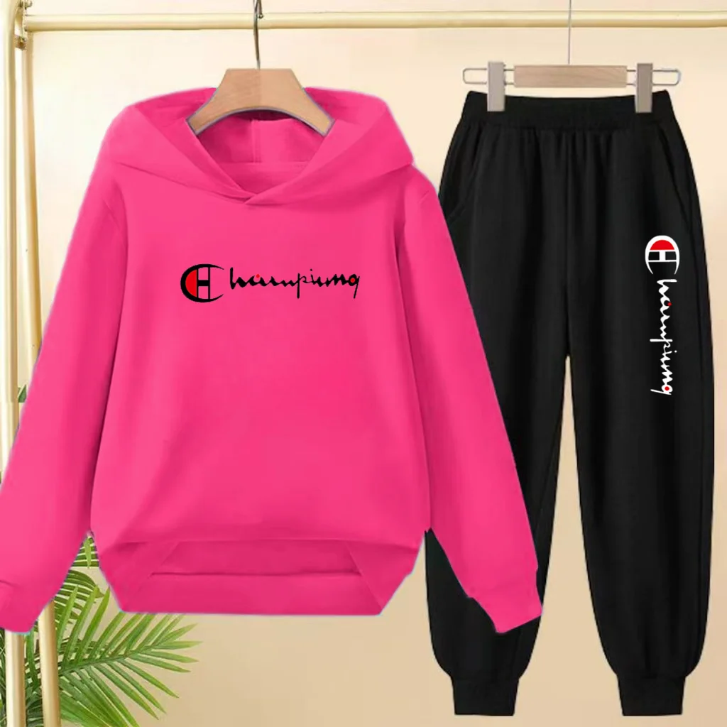 Neue Herbst- und Winterkleidung für Jungen und Mädchen im Alter von 3 bis 13 Jahren, Sportbekleidungssets, lässige lange Hosen, Kapuzenpullover und Sportuniformen. – Detail 16
