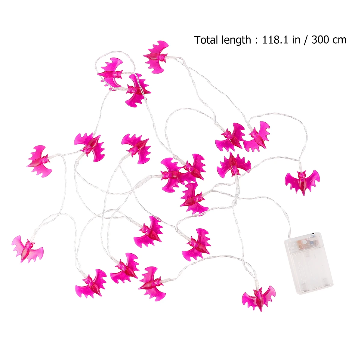 

20 LED Halloween Lamp String Bat String Lamp Outdoor Light String Home Adornment for Decor Use (Purple, Pattern, Warm Li