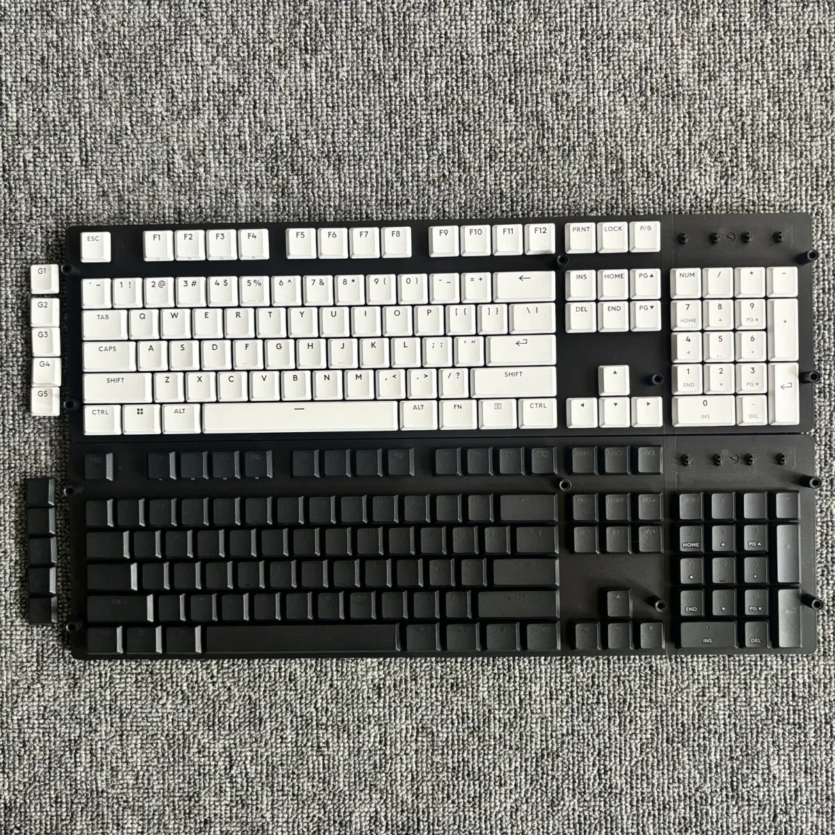 PBT Keycaps for Logitech G915X & G915X TKL, 109 Keys US Layout Shine-Through Keycap Set - Compatible with G915X TKL RGB Keyboard