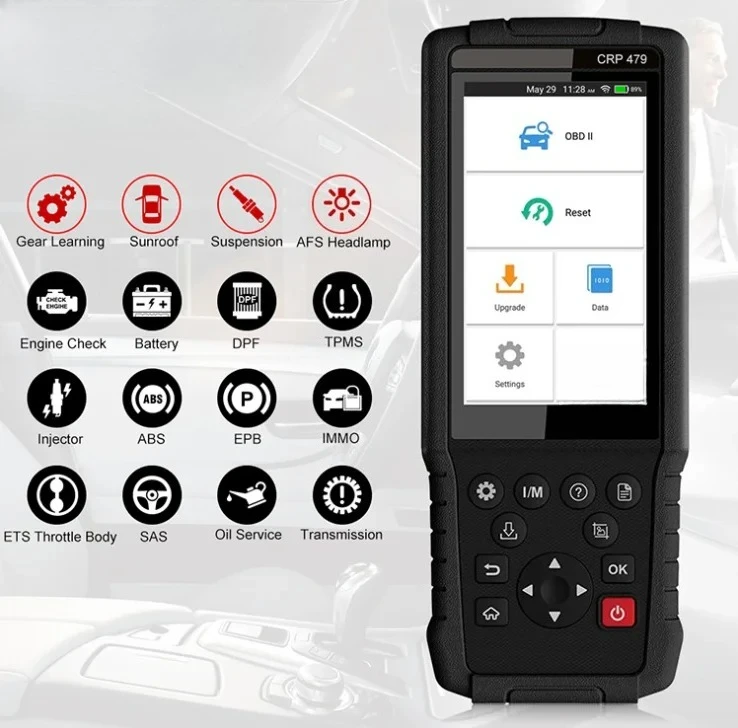 nch X431 CRP479 OBD2 Automotive Scanner Code Reader ABS EPB DPF Oil Injector Coding ODB2 Car Diagnostic Tool OBD2 Scanner