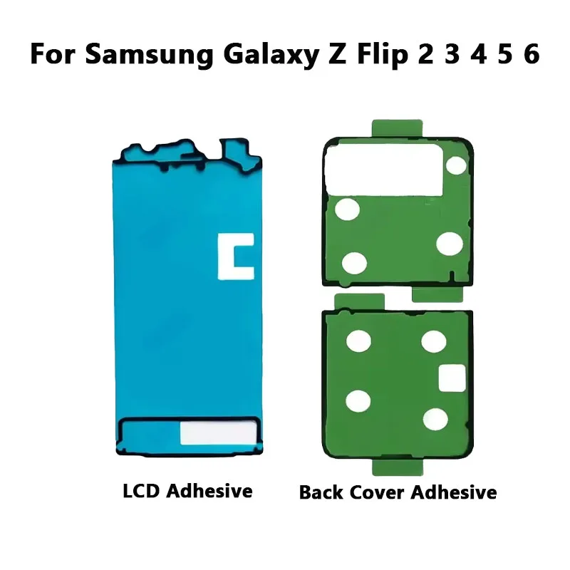 New LCD Screen Adhesive For Samsung Z Flip3 4 5 6 F711 F721 F731 F741 Waterproof Back Battery Housing Sticker Replacement Parts