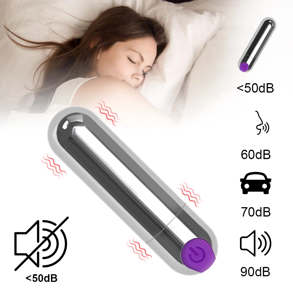 IKOKY Powerful 10 Speed Bullet Vibrator Sex Toys for Woman Strong Vibration G-spot Massager Mini Vibrators for Women USB Charge