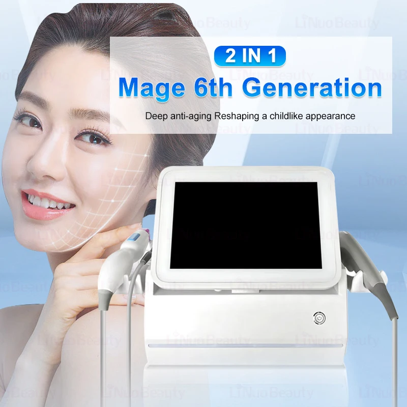Professional 7D HIFU 6th Generation RF Beauty Device Reshaping Childlike Appearance Skin Tightening Face Body Lifting Massager
