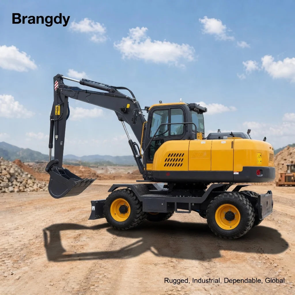 

1-6 Ton Mini Wheel Excavator Hydraulic Mobile Wheeled Digger Construction & Farm Engineering Machinery