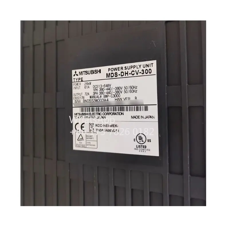 محرك سيرفو MDS-DH-CV-300 مستعمل، تم اختباره وظيفة عادية بشكل جيد MDS DH CV 300