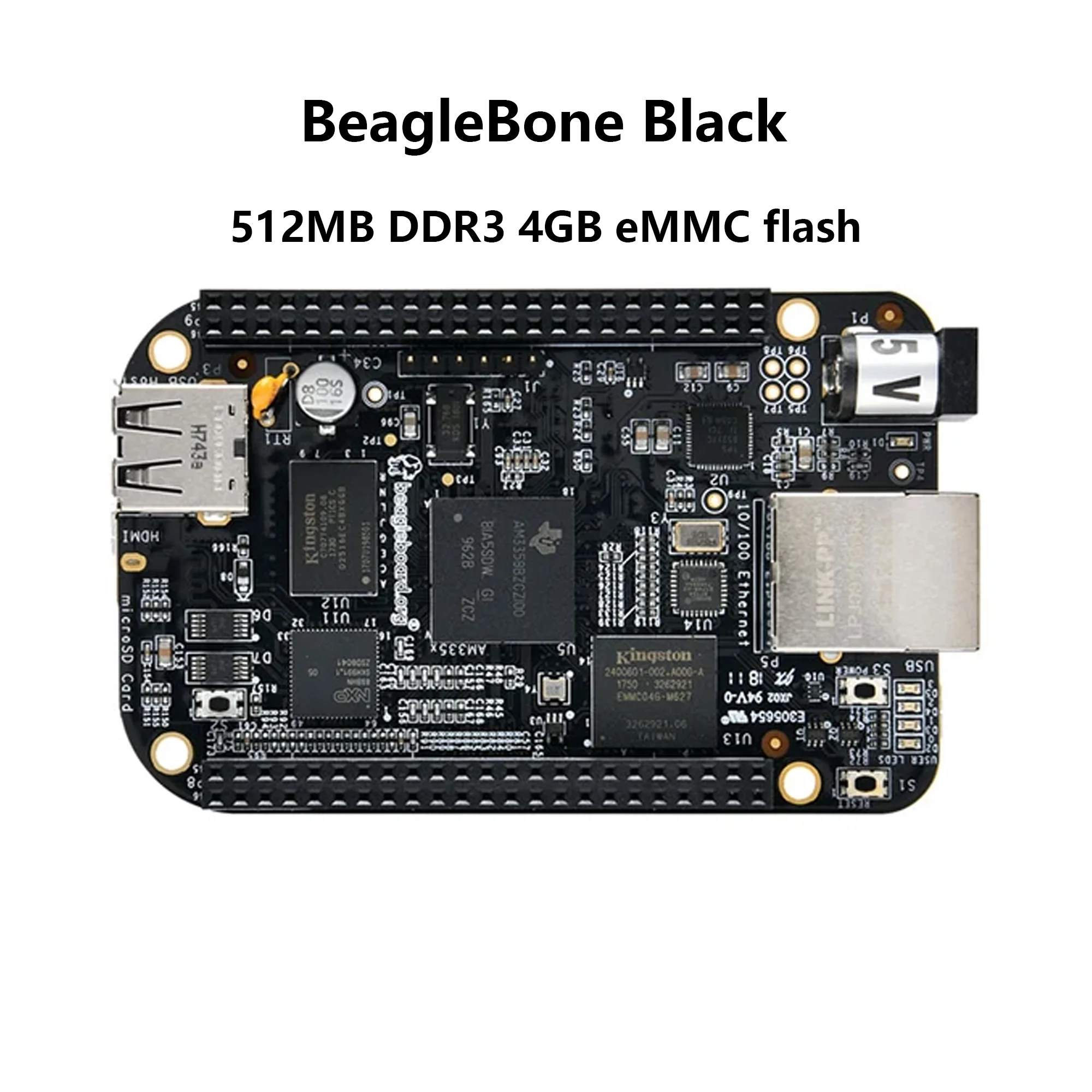 BeagleBone Black TI AM335x Cortex-A8 Development BB-Black Rev.C 512MB DDR3 4GB eMMC flash