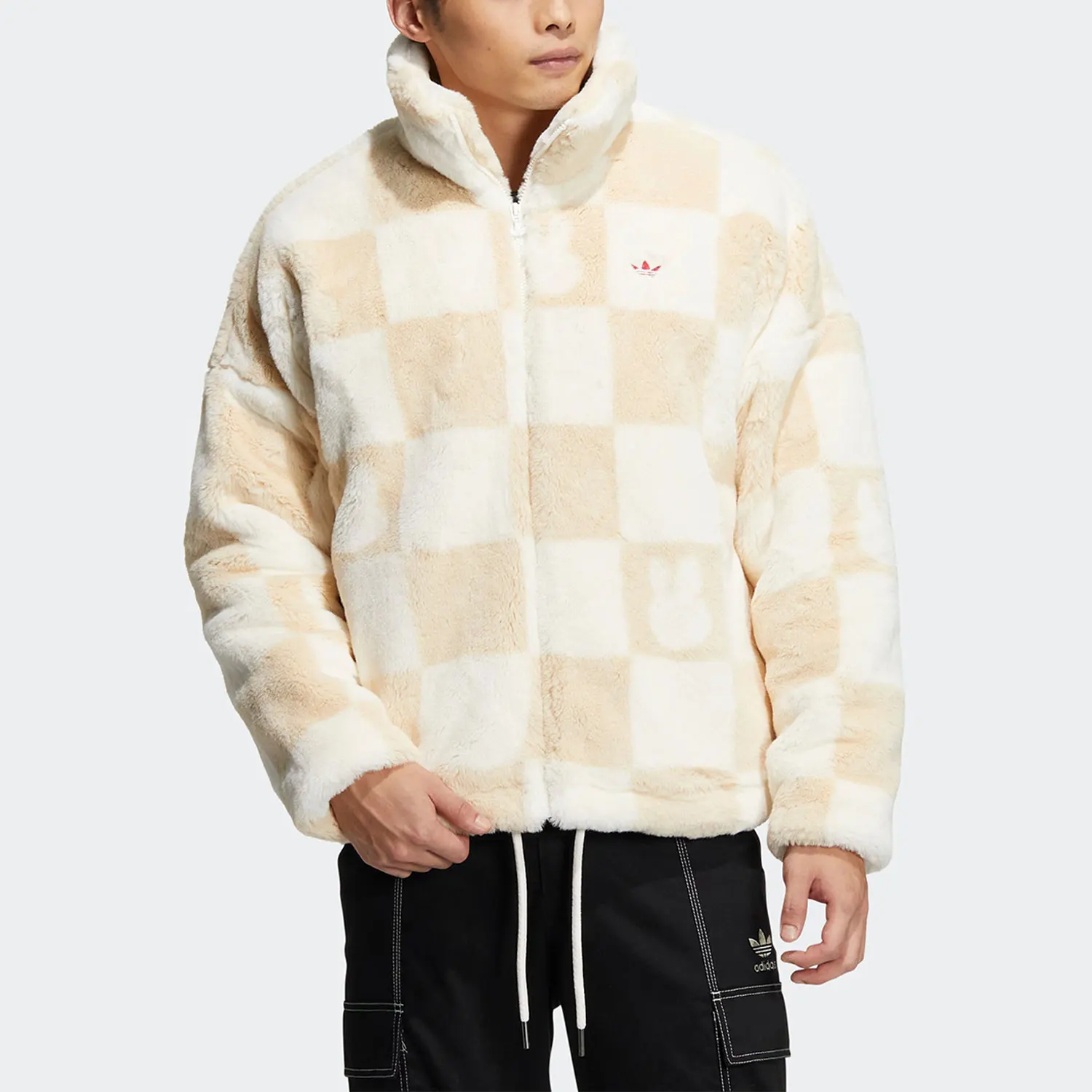 سترة رياضية كاجوال فضفاضة للرجال والنساء من Adidas Official Authentic Three Stripes HZ9022