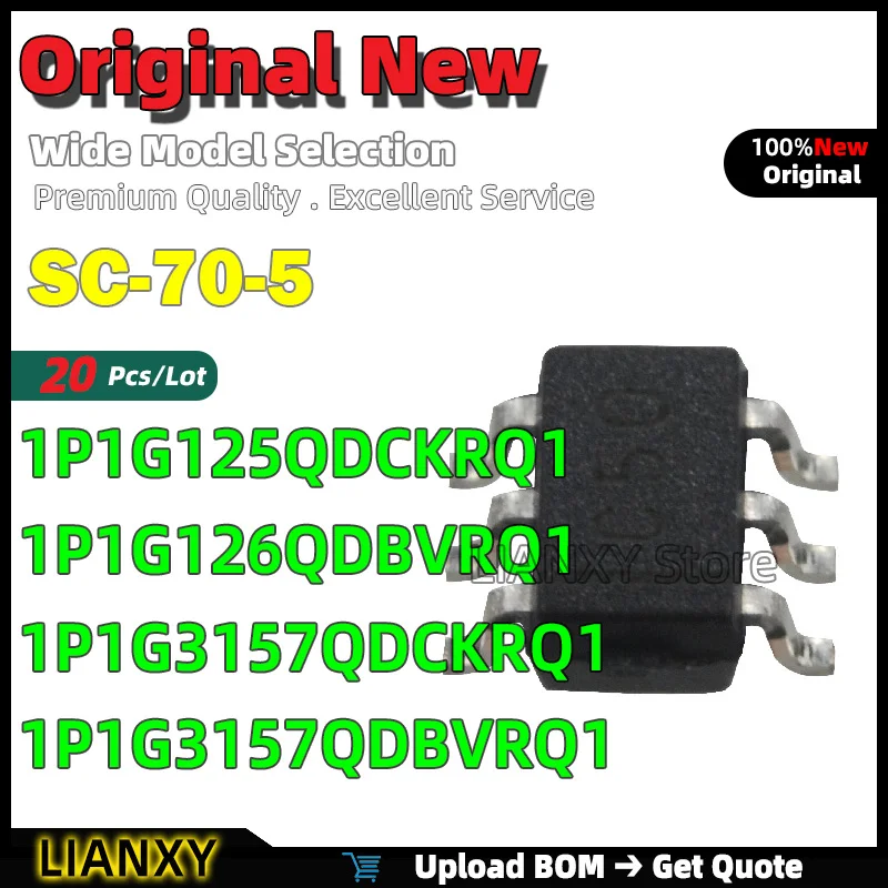 20pcs SC-70-5 1P1G125QDCKRQ1 1P1G126QDBVRQ1 1P1G3157QDCKRQ1 1P1G3157QDBVRQ1 Buffer New Original