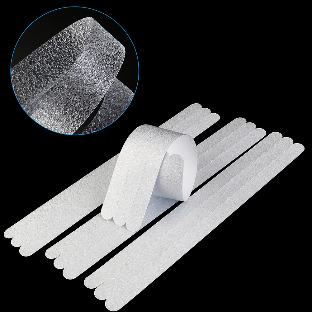 

30pcs Anti-Slip Strips Transparent Bath Safety Stickers Adhesive Bathtub Floor Treads For Showers Stairs Wet Areas Non-Slip
