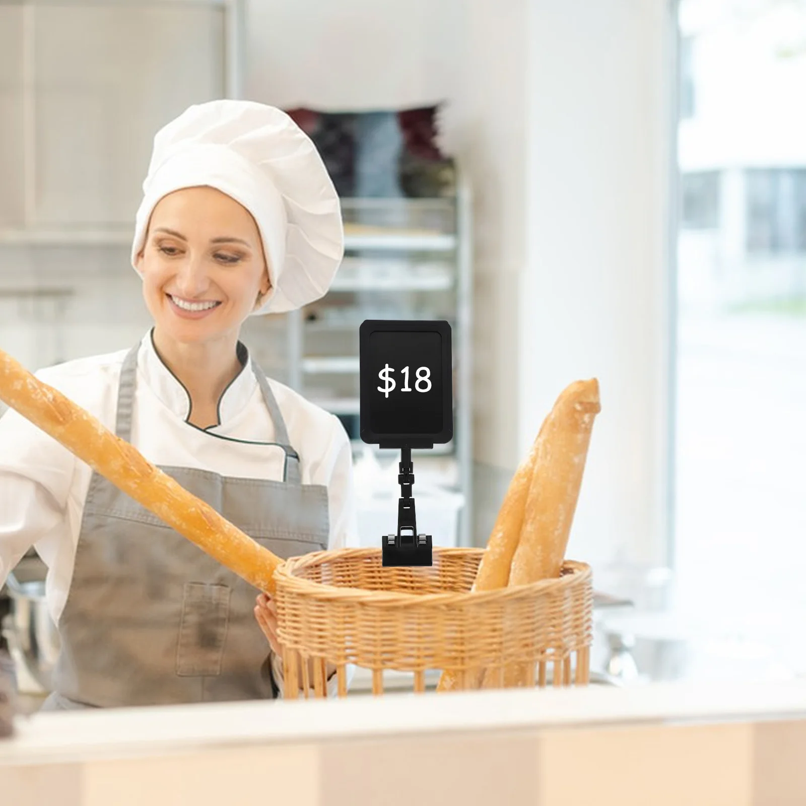 

Price Tag Clip for Fresh Produce Chalkboard Sign Holder Double Sided Clips Secure Attachment Ideal for Grocery Stores