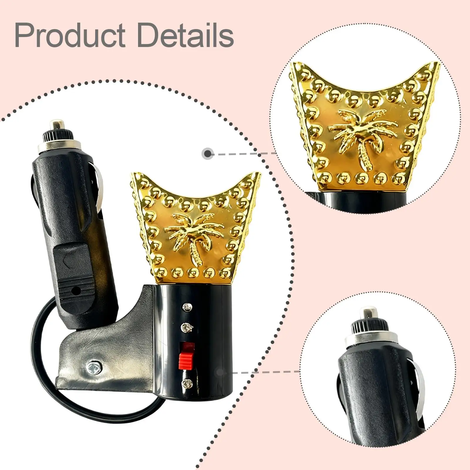 Portable Automotive Incense Burner Electric Aroma Diffuser Car Fragrance Machine for Car Smell Enhancement view 5
