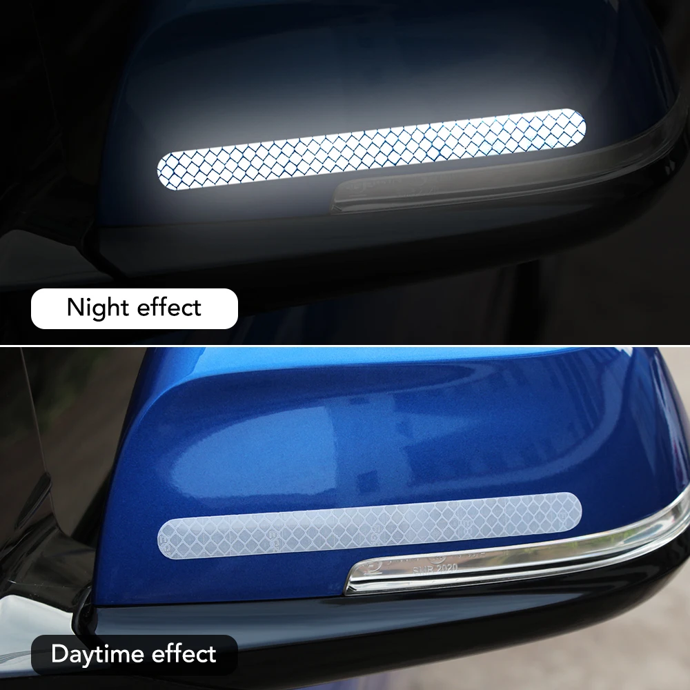 سيارة مرآة الرؤية الخلفية ملصق عاكس شرائط عاكسة لمازدا 2 3 5 6 cx5 cx7 mx5 لسوزوكي sx4 جيمي سويفت ل saab 93 95 #2