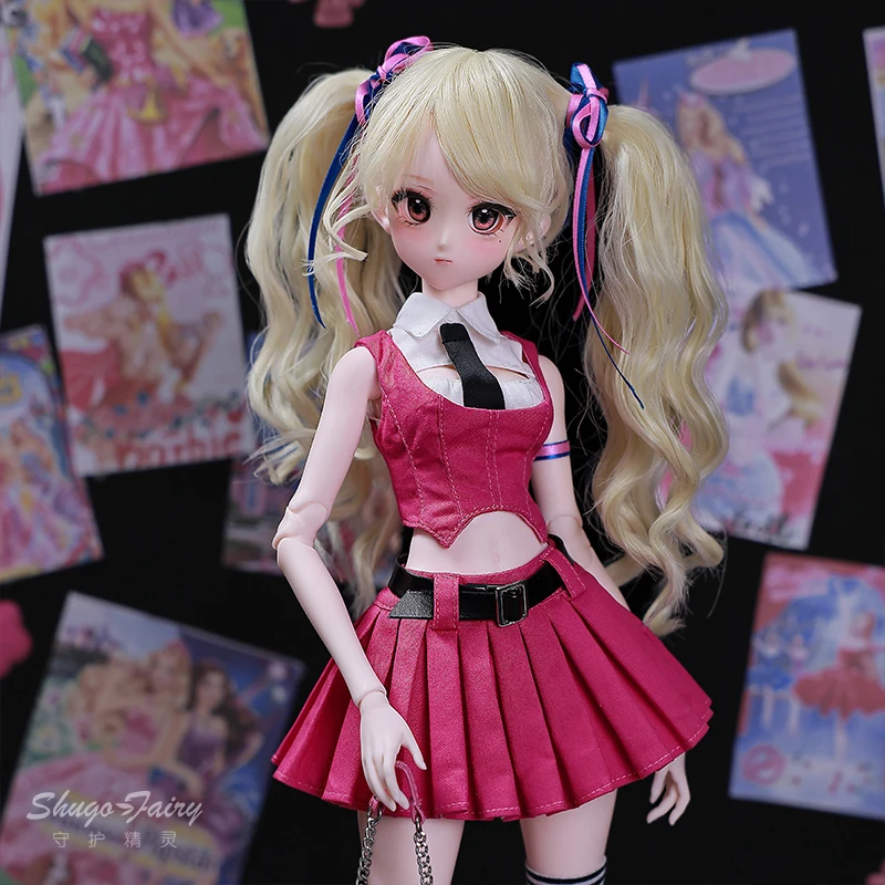 Shugafairy 1/4 Bjd Puppe Tammy Academy Style College Girl – Y2k Karneval Sd bewegliche Gelenkpuppe Komplettset Anime Street Wear Geschenk