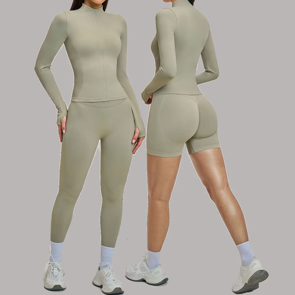 

Комплект для йоги из 3 предметов: бесшовный спортивный костюм для женщин, ударопрочный бюстгальтер, шорты с высокой талией, одежда для спортзала, комплект для фитнеса и тренировок, спортивная одежда