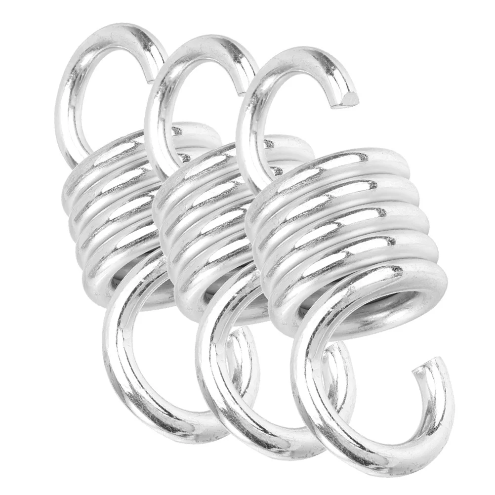 3Pcs Hammock Swing Spring Heavy Duty Metal Porch Hanging Tool Kit Comfortable Safe Indoor Outdoor Use Swing Spring