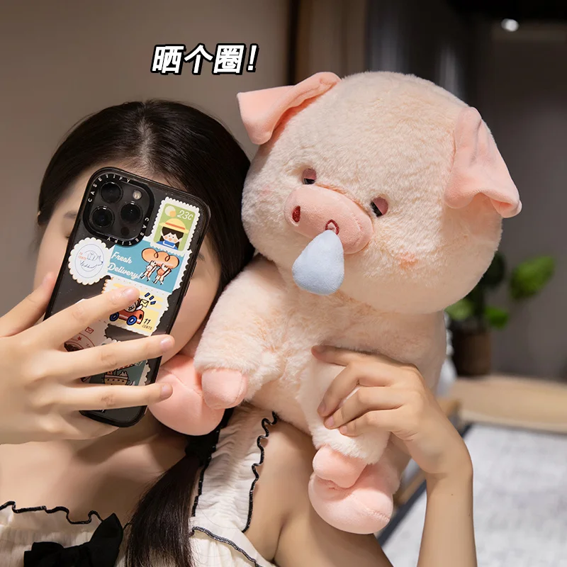 Oreiller en peluche cochon rose Kawaii, jouets d'anniversaire, cadeau pour petite amie, Mucus Nasal, porcelet, peluche douce, poupée animale Anime