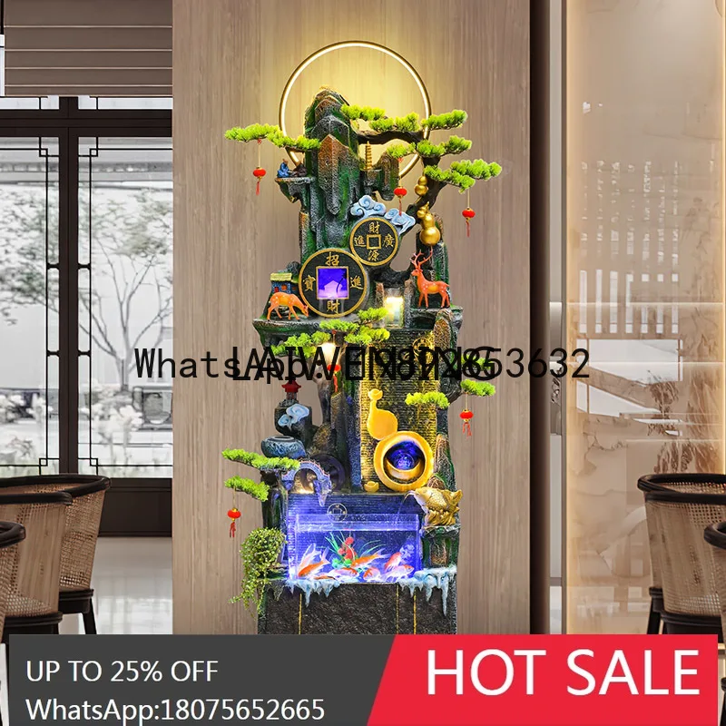 

flowing water fountain ornament circulating water landscape floor fish tank indoor humidifier rockery water feature