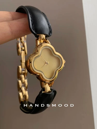 Imagen 2 del producto Reloj de lujo de alta gama para mujer, elegancia exquisita y elegante, reloj dorado de 22mm, reloj de pulsera vintage de nicho, reloj de cuarzo para mujer