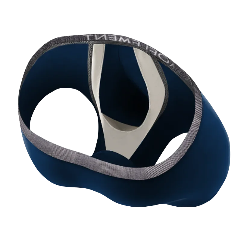 5 قطعة الملابس الداخلية للرجال بندقية رصاصة فصل الملاكم السراويل جزءا لا يتجزأ من سبليت U محدب مجلة مشروط تنفس وجاف