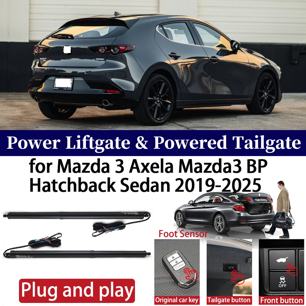 

for Mazda 3 Axela Mazda3 BP Hatchback Sedan 2019-2025 Car Auto Power Electric Tailgate Liftgate Lift Trunk Closer System