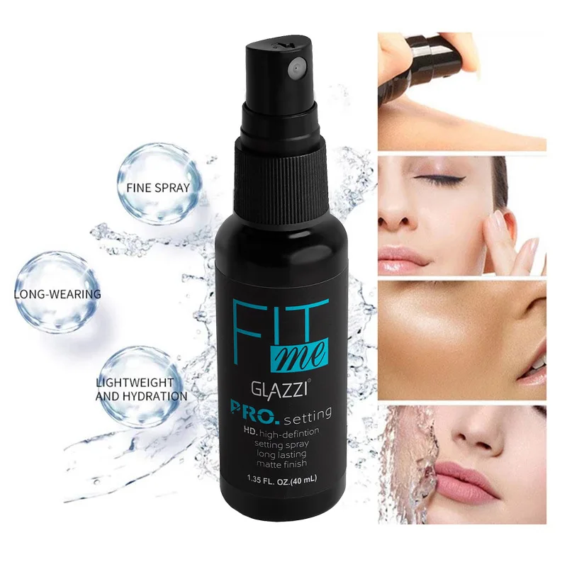 Sdotter Spray fissante per il trucco a lunga durata idratante Non appiccicoso finitura opaca Primer per il trucco Base per fondotinta mantieni il viso F