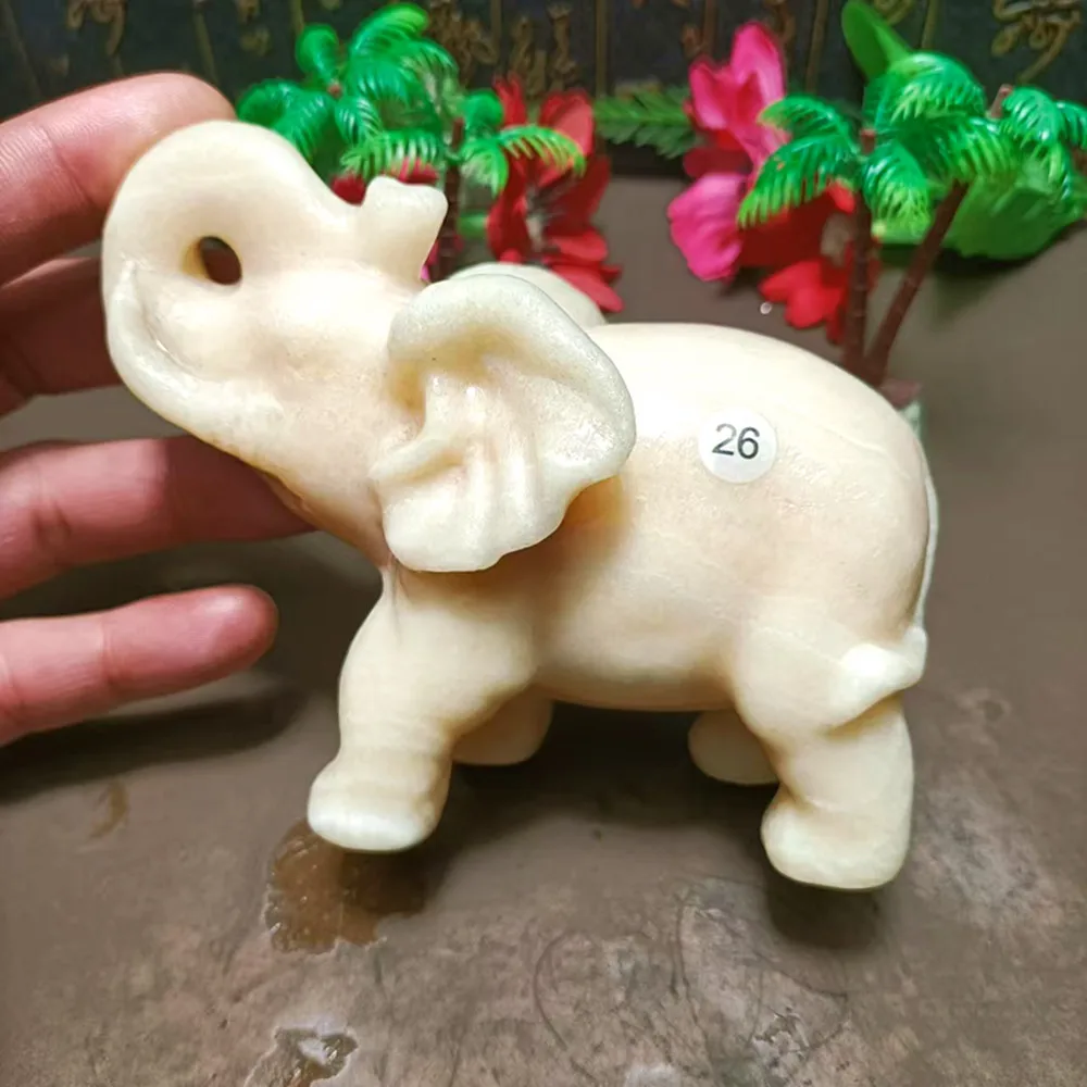Natural energy quartz crystal, Picasso. Topaz, carved elephants, Reiki mineral gems, home decor, chakras and healing