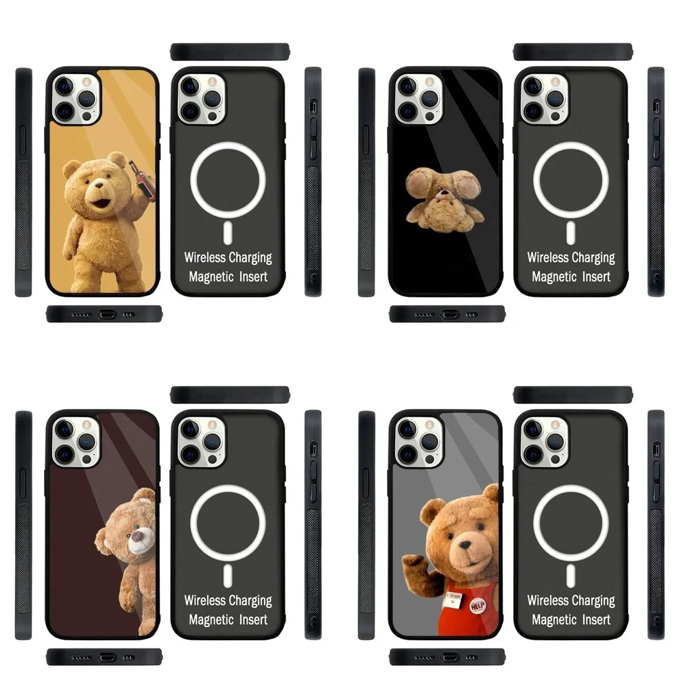 

Teddy Bear Movie Ted Phone Case Strong Magnetic For IPhone 16,15,14,13,Pro,Max,Plus,11,12,Mini For Magsafe Wireless Charging