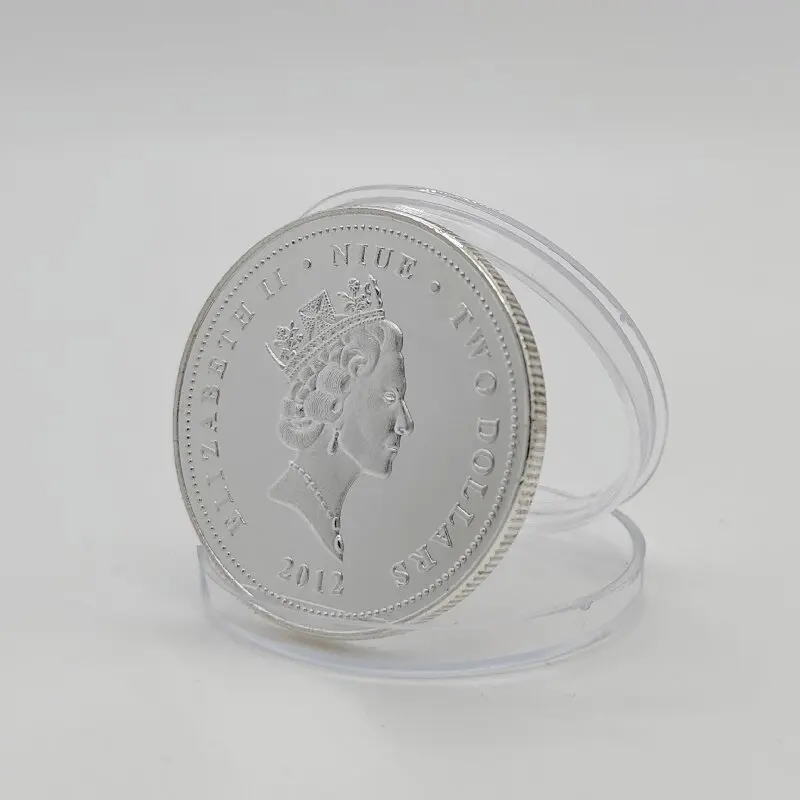 2012 Gold-plated Koi Commemorative Coin, Colored Koi Lucky Collection Coin