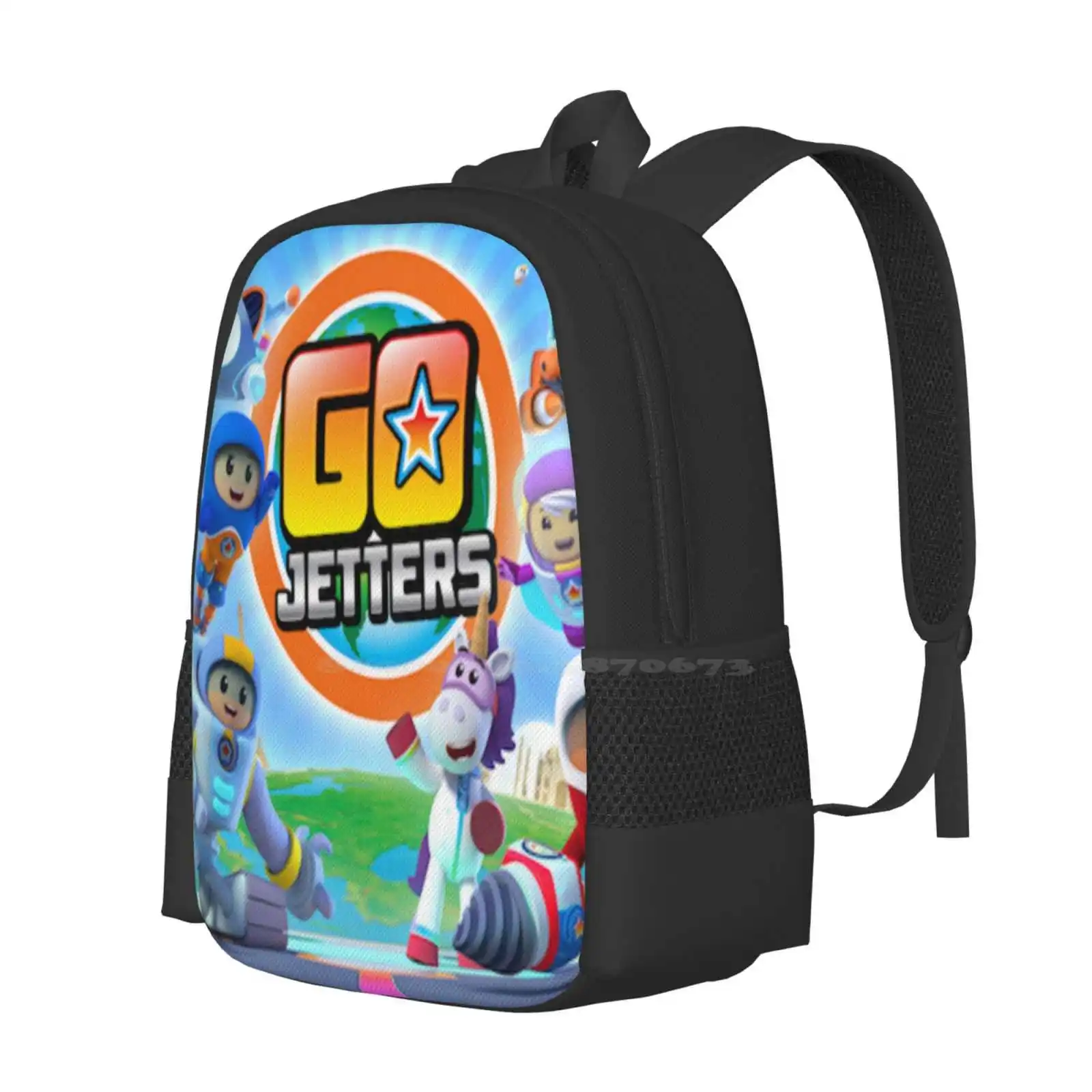 Go Jetters Design Neuankömmlinge Unisex Taschen Studenten tasche Rucksack Go Jetters Xuli Foz Kyan Lars Ubercorn Cbeebies Kinder Kinder