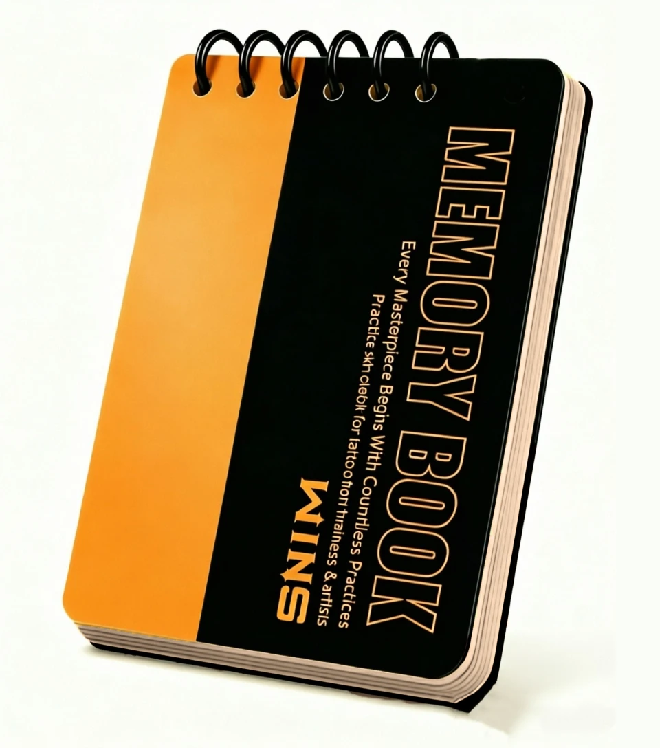 WINS Tattoo Book for Practice Tattoo Practice Book, Loose-leaf Design for Easy Page Replacement