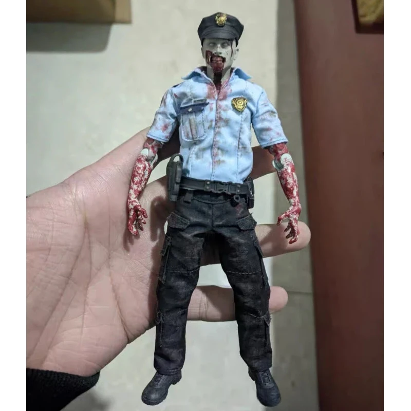 

1/12 Scale R.P.D Zombie Officer Action Figure The Fallen Depraved Officer Raccoon Biochemical Universe Model Birthday Gift